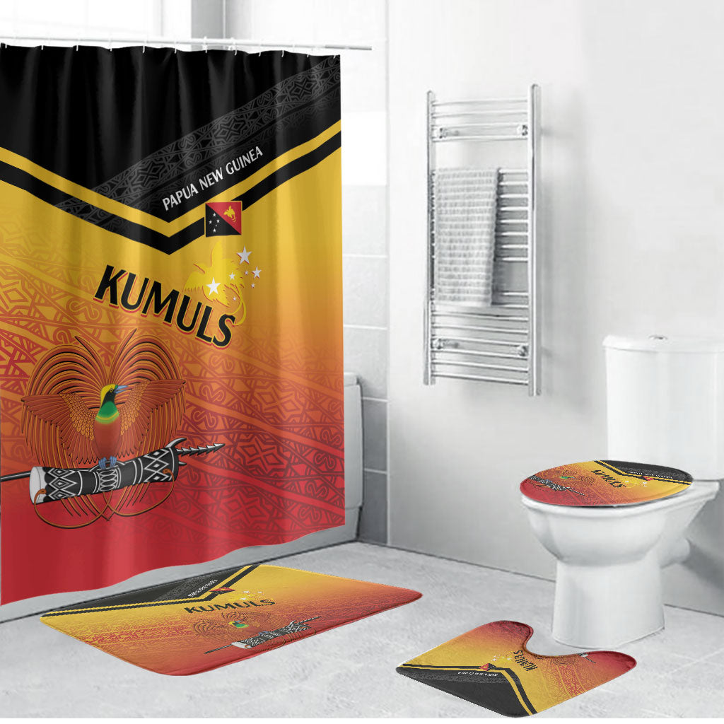 Papua New Guinea Rugby The Kumuls Bathroom Set Motuan Inspired Pattern