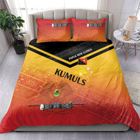 Papua New Guinea Rugby The Kumuls Bedding Set Motuan Inspired Pattern