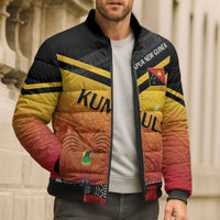 Papua New Guinea Custom Rugby The Kumuls Bomber Puffer Jacket Motuan Inspired Pattern