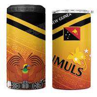 Papua New Guinea Rugby The Kumuls 4 in 1 Can Cooler Tumbler Motuan Inspired Pattern LT7 One Size: 16 oz Multicolor - Polynesian Pride