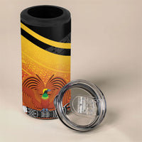 Papua New Guinea Rugby The Kumuls 4 in 1 Can Cooler Tumbler Motuan Inspired Pattern LT7 - Polynesian Pride