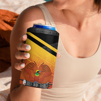 Papua New Guinea Rugby The Kumuls 4 in 1 Can Cooler Tumbler Motuan Inspired Pattern LT7 - Polynesian Pride