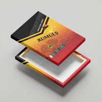 Papua New Guinea Rugby The Kumuls Canvas Wall Art Motuan Inspired Pattern