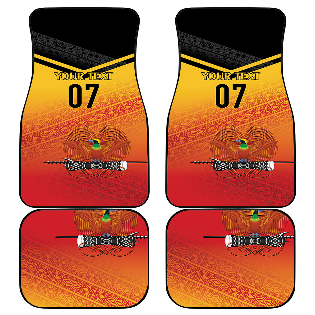 Papua New Guinea Custom Rugby The Kumuls Car Mats Motuan Inspired Pattern