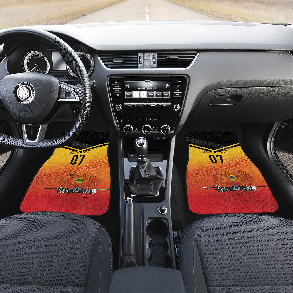 Papua New Guinea Custom Rugby The Kumuls Car Mats Motuan Inspired Pattern