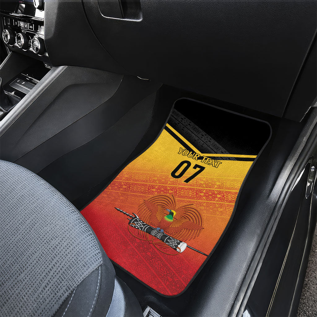 Papua New Guinea Custom Rugby The Kumuls Car Mats Motuan Inspired Pattern
