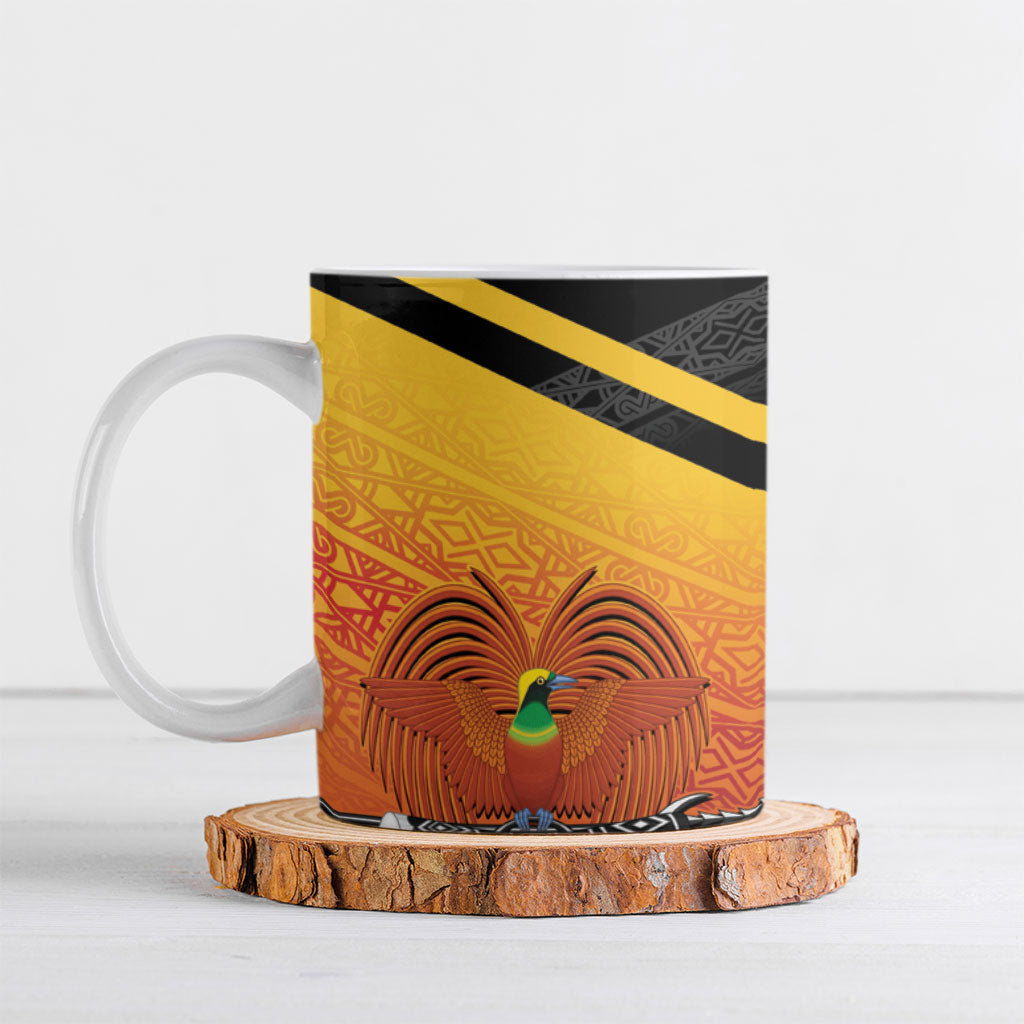 Papua New Guinea Rugby The Kumuls Ceramic Mug Motuan Inspired Pattern