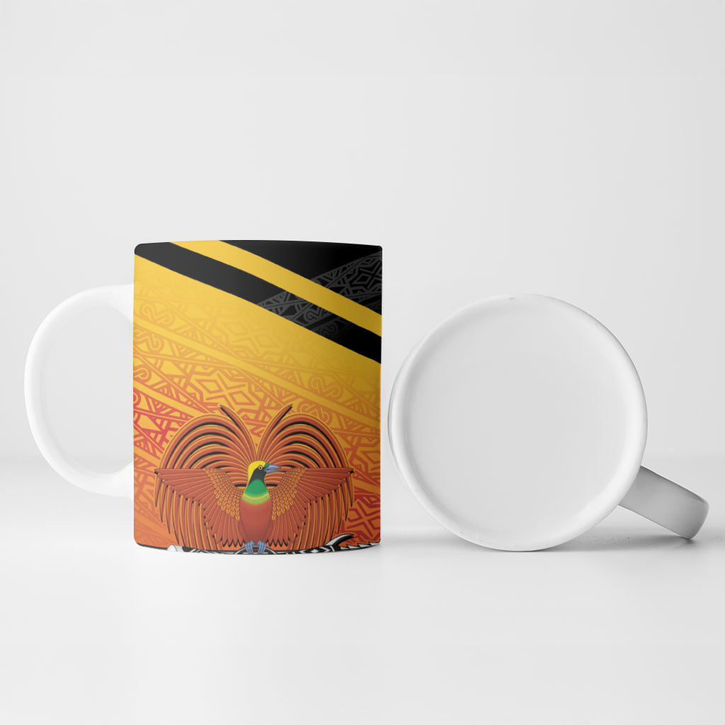 Papua New Guinea Rugby The Kumuls Ceramic Mug Motuan Inspired Pattern