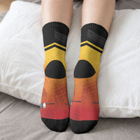 Papua New Guinea Custom Rugby The Kumuls Crew Socks Motuan Inspired Pattern
