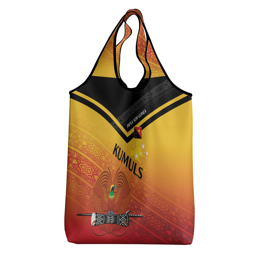 Papua New Guinea Rugby The Kumuls Grocery Bag Motuan Inspired Pattern