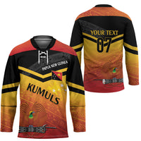 Papua New Guinea Custom Rugby The Kumuls Hockey Jersey Motuan Inspired Pattern LT7 - Polynesian Pride