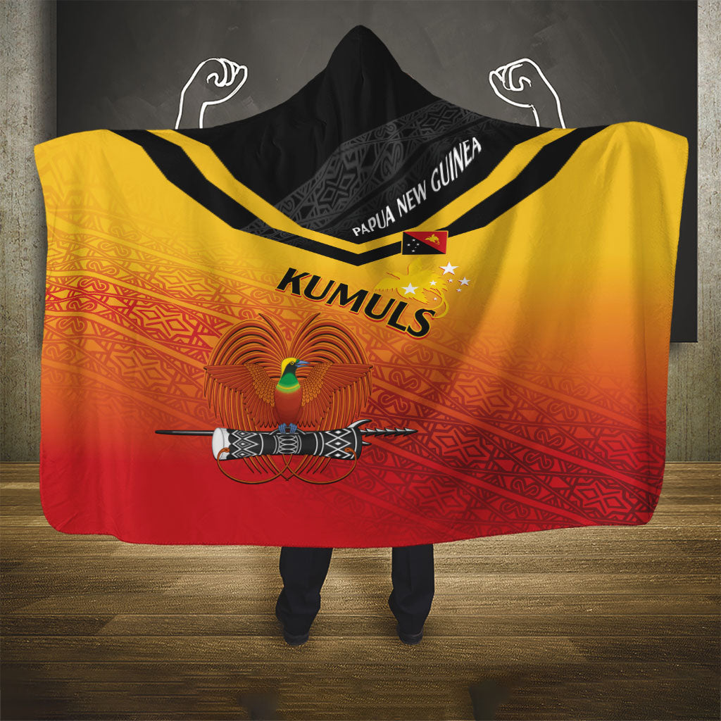 Papua New Guinea Rugby The Kumuls Hooded Blanket Motuan Inspired Pattern