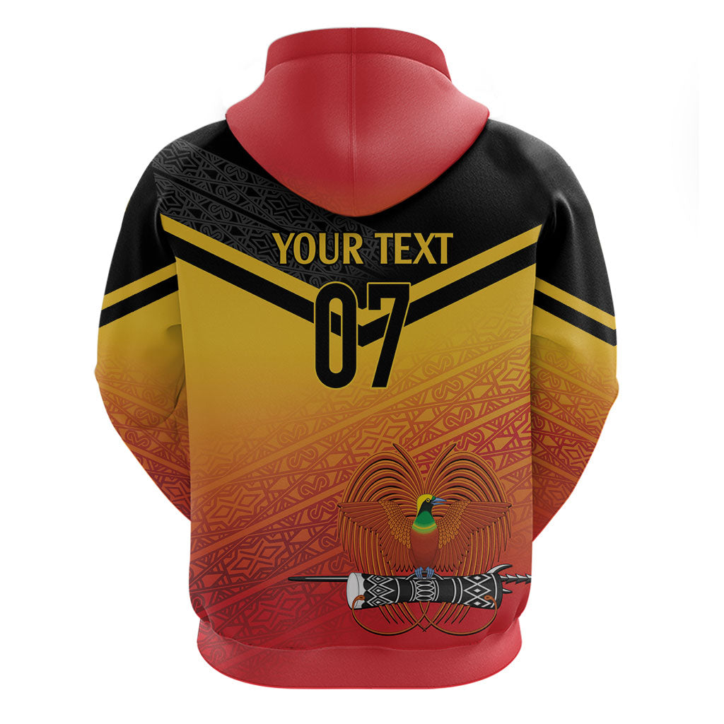 Papua New Guinea Custom Rugby The Kumuls Hoodie Motuan Inspired Pattern LT7 - Polynesian Pride