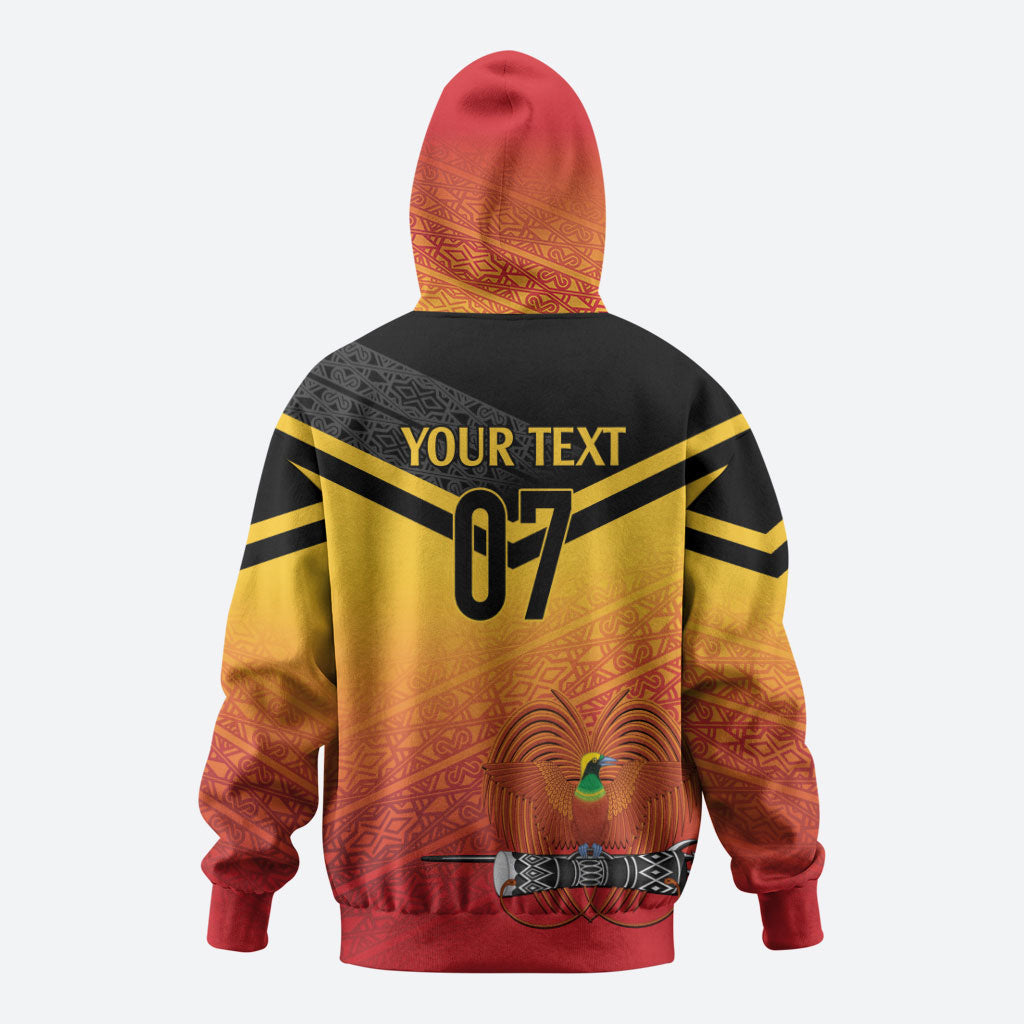 Papua New Guinea Custom Rugby The Kumuls Hoodie Motuan Inspired Pattern LT7 - Polynesian Pride