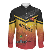 Papua New Guinea Custom Rugby The Kumuls Long Sleeve Button Shirt Motuan Inspired Pattern