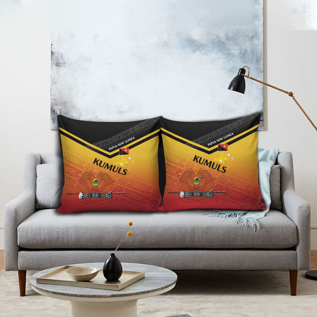 Papua New Guinea Rugby The Kumuls Pillow Cover Motuan Inspired Pattern