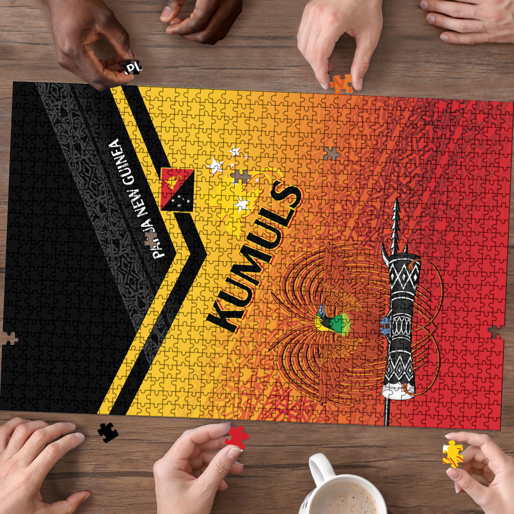 Papua New Guinea Rugby The Kumuls Puzzle Motuan Inspired Pattern