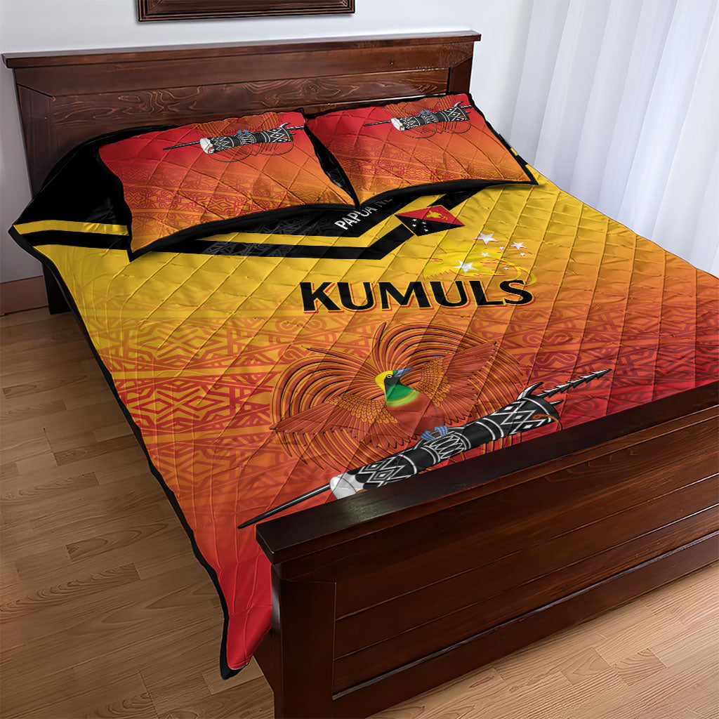 Papua New Guinea Rugby The Kumuls Quilt Bed Set Motuan Inspired Pattern