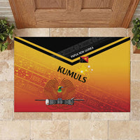 Papua New Guinea Rugby The Kumuls Rubber Doormat Motuan Inspired Pattern