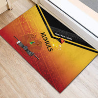 Papua New Guinea Rugby The Kumuls Rubber Doormat Motuan Inspired Pattern