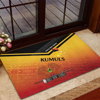 Papua New Guinea Rugby The Kumuls Rubber Doormat Motuan Inspired Pattern