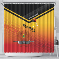 Papua New Guinea Rugby The Kumuls Shower Curtain Motuan Inspired Pattern