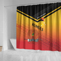 Papua New Guinea Rugby The Kumuls Shower Curtain Motuan Inspired Pattern