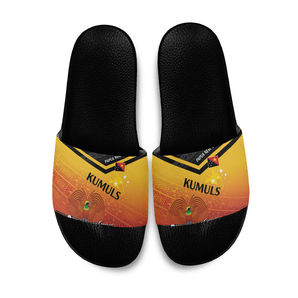 Papua New Guinea Rugby The Kumuls Slide Sandals Motuan Inspired Pattern