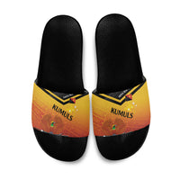 Papua New Guinea Rugby The Kumuls Slide Sandals Motuan Inspired Pattern