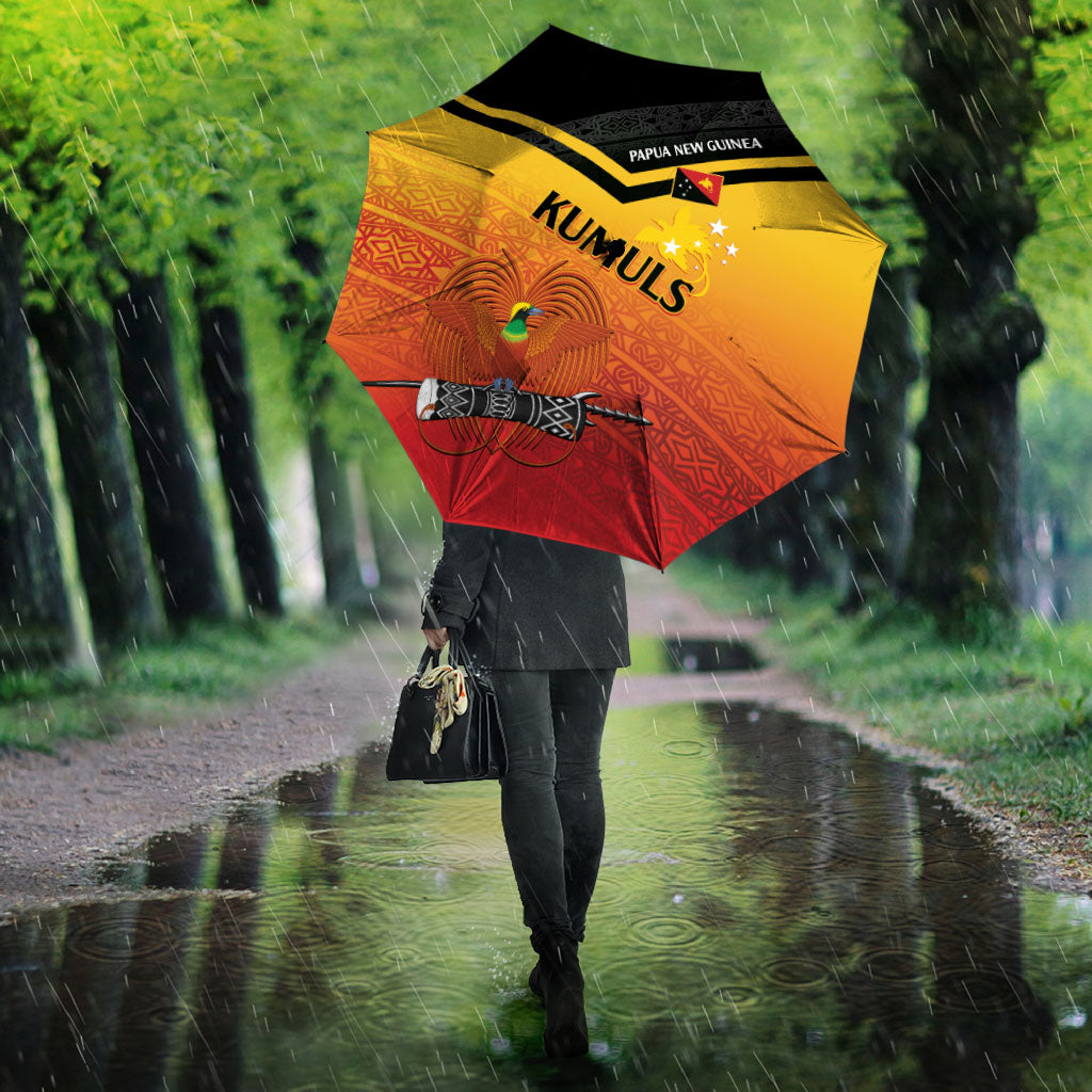 Papua New Guinea Rugby The Kumuls Umbrella Motuan Inspired Pattern