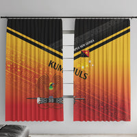 Papua New Guinea Rugby The Kumuls Window Curtain Motuan Inspired Pattern