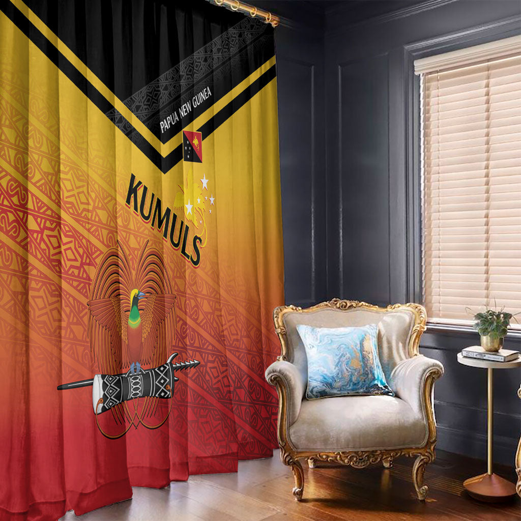 Papua New Guinea Rugby The Kumuls Window Curtain Motuan Inspired Pattern