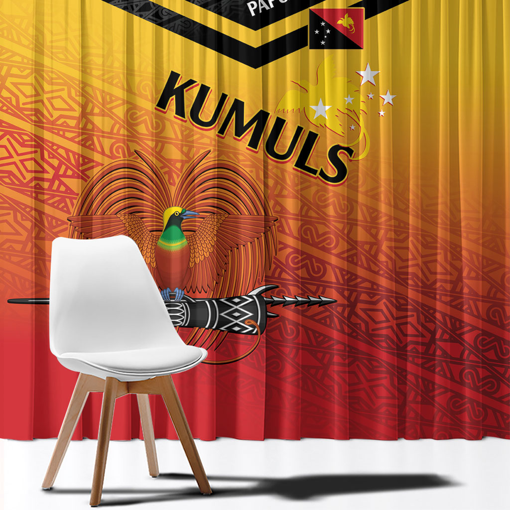 Papua New Guinea Rugby The Kumuls Window Curtain Motuan Inspired Pattern