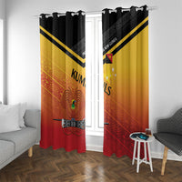 Papua New Guinea Rugby The Kumuls Window Curtain Motuan Inspired Pattern