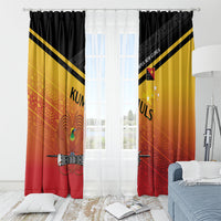 Papua New Guinea Rugby The Kumuls Window Curtain Motuan Inspired Pattern