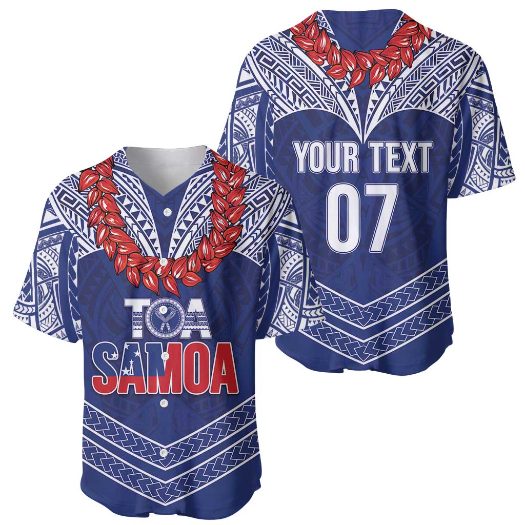 Toa Samoa Rugby Custom Baseball Jersey Ulafala Mix Nifo'oti LT7 - Polynesian Pride