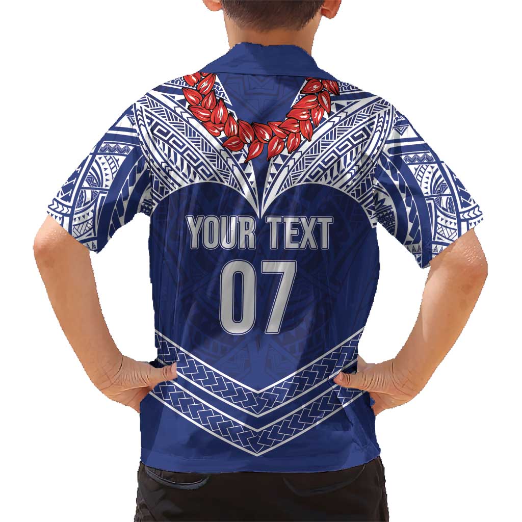 Toa Samoa Rugby Custom Kid Hawaiian Shirt Ulafala Mix Nifo'oti LT7 - Polynesian Pride