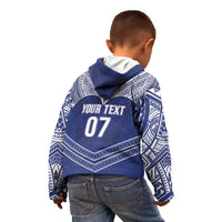 Toa Samoa Rugby Custom Kid Hoodie Ulafala Mix Nifo'oti LT7 - Polynesian Pride