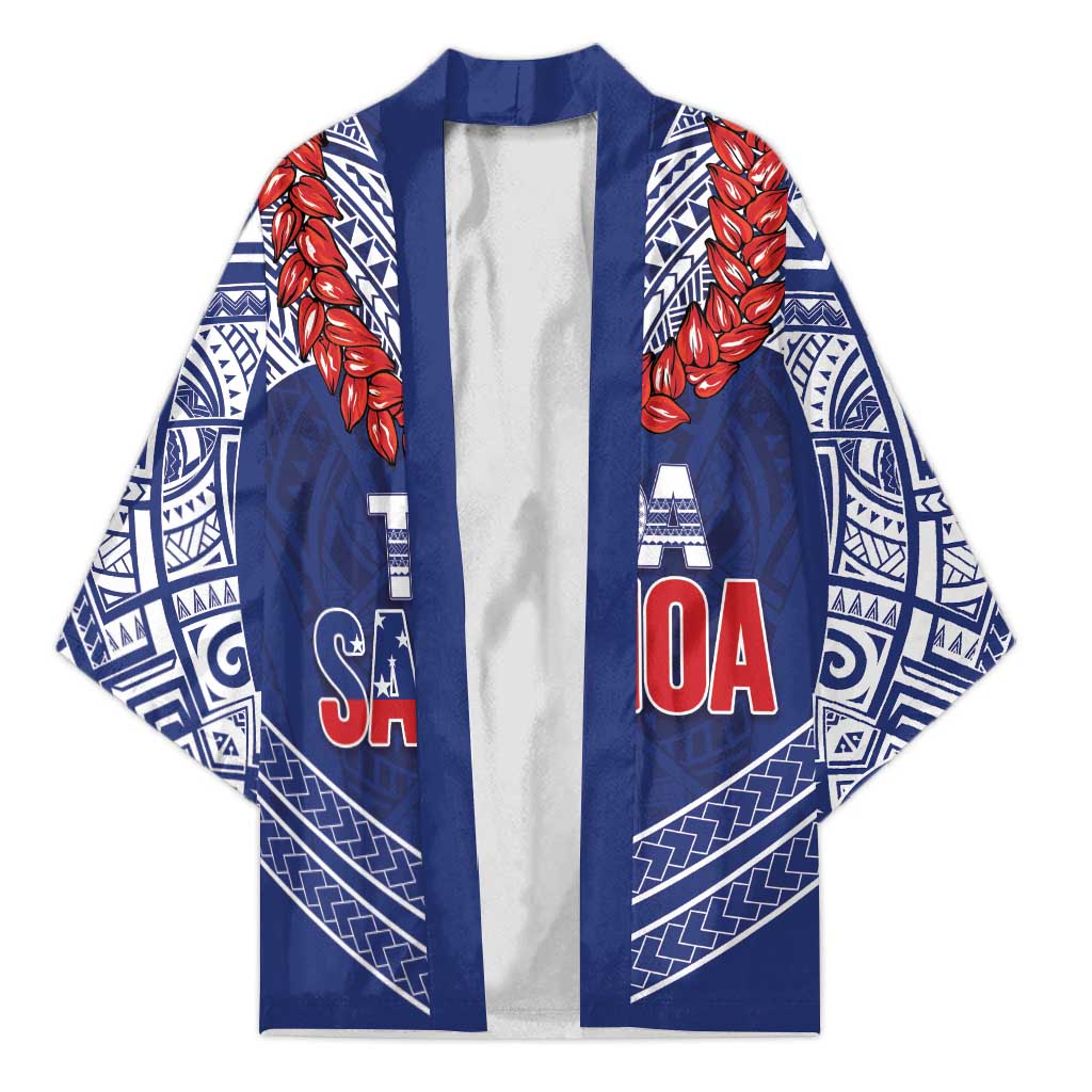 Toa Samoa Rugby Custom Kimono Ulafala Mix Nifo'oti LT7 Unisex Blue - Polynesian Pride