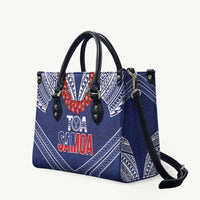 Toa Samoa Rugby Leather Bag Ulafala Mix Nifo'oti LT7 Blue - Polynesian Pride