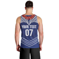 Toa Samoa Rugby Custom Men Tank Top Ulafala Mix Nifo'oti LT7 - Polynesian Pride