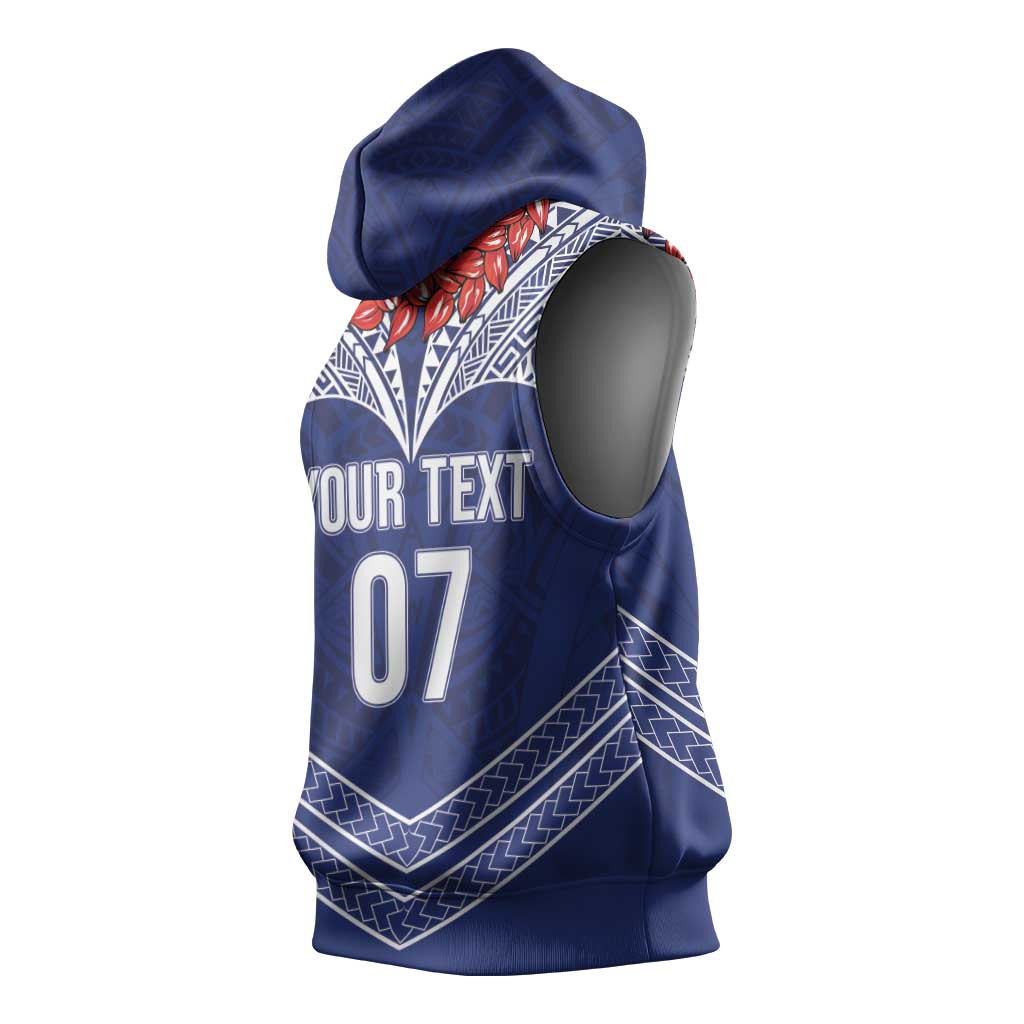 Toa Samoa Rugby Custom Sleeveless Hoodie Ulafala Mix Nifo'oti LT7 - Polynesian Pride
