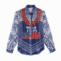Toa Samoa Rugby Custom Women Casual Shirt Ulafala Mix Nifo'oti LT7 - Polynesian Pride