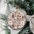 Hawaii Christmas Ceramic Ornament Retro Patchwork - Brown LT7 - Polynesian Pride