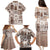 Hawaii Christmas Retro Patchwork Family Matching Puletasi Dress and Hawaiian Shirt Brown LT7 - Polynesian Pride