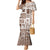 Hawaii Christmas Retro Patchwork Mermaid Dress Brown LT7 Women Brown - Polynesian Pride