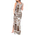 Hawaii Christmas Retro Patchwork Tank Maxi Dress Brown LT7 - Polynesian Pride