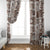 Hawaii Christmas Retro Patchwork Window Curtain Brown LT7 - Polynesian Pride