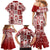 Hawaii Christmas Retro Patchwork Family Matching Mermaid Dress and Hawaiian Shirt Red LT7 - Polynesian Pride