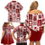 Hawaii Christmas Retro Patchwork Family Matching Off Shoulder Short Dress and Hawaiian Shirt Red LT7 - Polynesian Pride